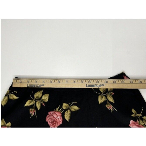 Womens Handmade Shirt and Skirt Size Unknown Black Floral Short Sleeve Button Up - Picture 12 of 14